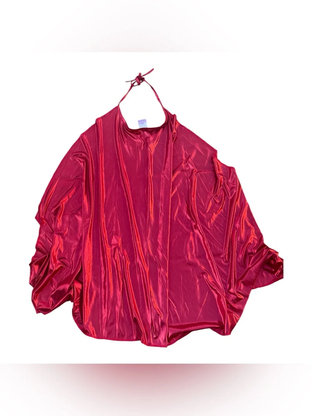 Spirit Halloween Red Metallic Costume Cape - Picture 3 of 3